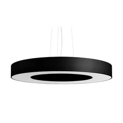 Nowoczesna lampa wisząca SATURNO SLIM SL.0754 70 cm czarna 6xE27