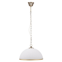 Lampa wisząca SUGAR 31-77752 patynowa/klosz biały 1x60W E27