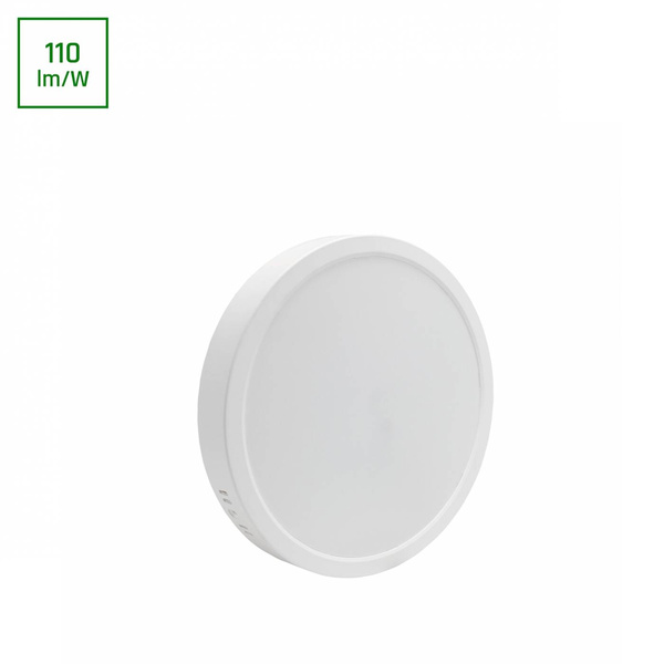 ALGINE NATYNK DOWNLIGHT 24W NW 230V 120st IP20     IK06 288x38mm BIAŁY okrągła