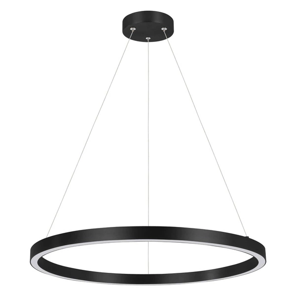 Midway lampa wisząca mała śr.60cm pierścień LED 40W | czarny