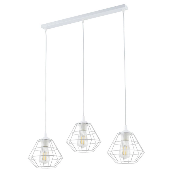 DIAMOND NEW WHITE LAMPA WISZĄCA 3 PL LISTWA 6212