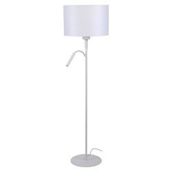 Lampa podłogowa z abażurem nowoczesna HOTEL PLUS biały śr. 47cm