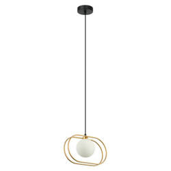 Lampa wisząca GROSETTA dł. 30cm G9 | złoty