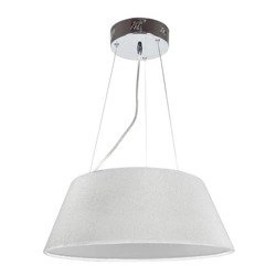 Lampa wisząca nowoczesna z abażurem GUSTO 19W zimna kremowy śr. 40cm