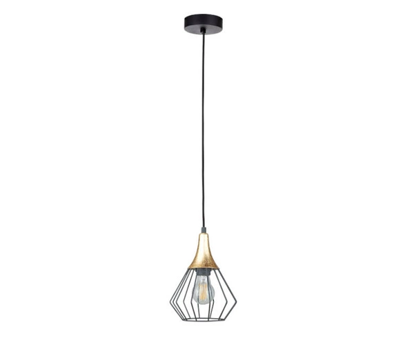 Lampa wisząca 1xE27 SELENE BLACK/GOLD