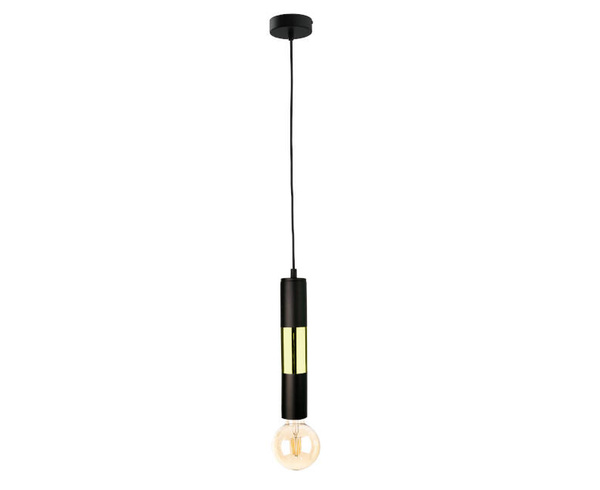 Lampa wisząca 1xE27 MAGNUM BULB BLACK/GOLD