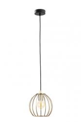 Lampa wisząca 1xE27 GLOBE BLACK/GOLD