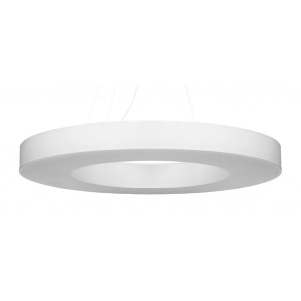 Nowoczesna lampa wisząca SATURNO SLIM SL.0797 90 cm biała 8xE27