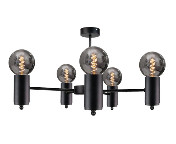 Lampa sufitowa 5xE27 ARDE BLACK