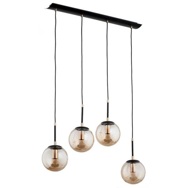 Lampa wisząca ALFA SEBIA CZARNA 4xE14 15cm | 61064