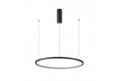 Lampa wisząca Italux Vinola 60cm 38W LED barwa zmienna | czarny