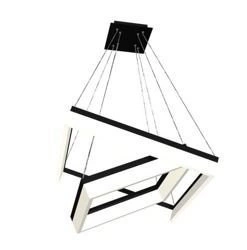 Lampa wisząca kwadraty NERO LED 61,5cm