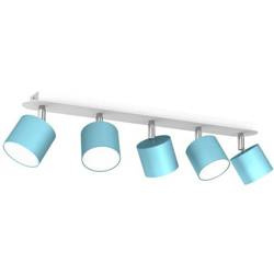 Lampa sufitowa DIXIE BLUE 5x GX53 szer. 64cm | niebieski