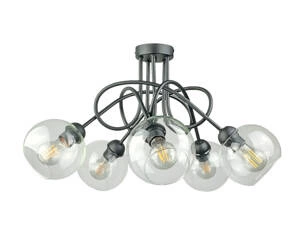 Lampa sufitowa 5xE27 EVIE BLACK