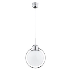 Lampa wisząca do salonu LUCRNA E27 wys. 90cm | chrom