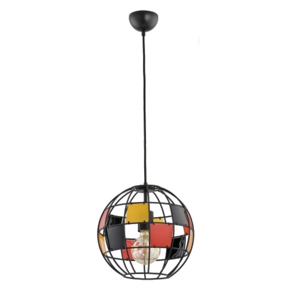 Lampa wisząca ALFA BASKET CZARNA 1xE27 31cm | 60359