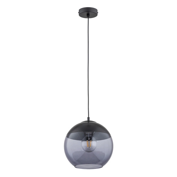 Lampa wisząca do salonu HIRA E27 wys. 90cm | szary