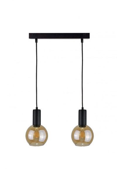 Lampa wisząca 2xE27 JANTAR BLACK