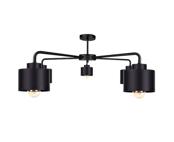 Lampa sufitowa 5xE27 SIMPLY BLACK