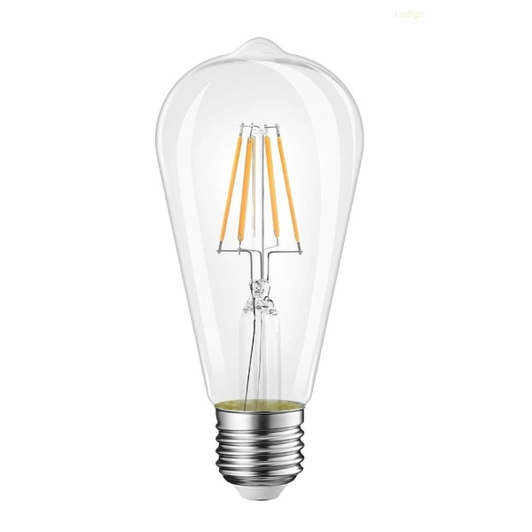 Żarówka LED E27 ST64 10W filament EDISON VINTAGE | ciepła