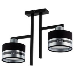 Nowoczesna lampa sufitowa PRO 2 PLAFON czarny/srebrny 32150