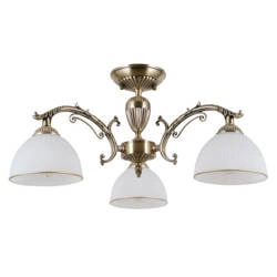 Lampa sufitowa FENEZA dł. 53cm 3xE27 | brązowy