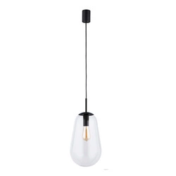 Lampa wisząca PEAR BLACK M wys. klosza 51,5cm E27 | czarny/transparentny 7798