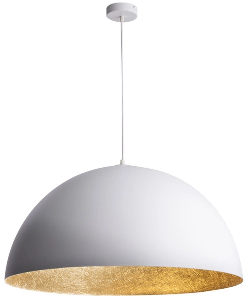 Lampa wisząca SFERA biało - złota 90cm