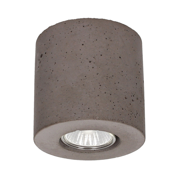 Concretedream Round Lampa Sufitowa Incl.1xLED GU10 5W Szary Beton