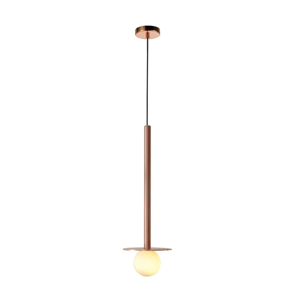 Lampa wisząca BOLITA, mała, różowe złoto, 1x5W G9