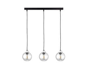 Lampa wisząca 3xE27 MIRAGE BLACK/SILVER