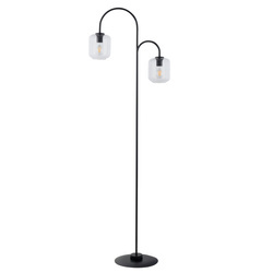 Klasyczna lampa stojąca do salonu SHINE E27 60W wys. 164cm | transparentny