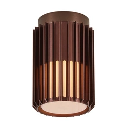 Lampa sufitowa ALUDRA E27 15W Aluminium | Seaside brązowy metaliczny