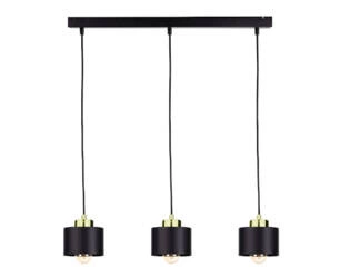 Lampa wisząca 3xE27 SIMPLY BLACK/GOLD