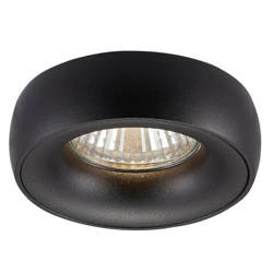 Lampa sufitowa podtynkowa reflektor MOONING SL GU10 śr. 8cm | czarny