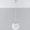 Lampa wisząca Sollux UGO 20 Stal, Szkło, Biały, 60W, SL.0263