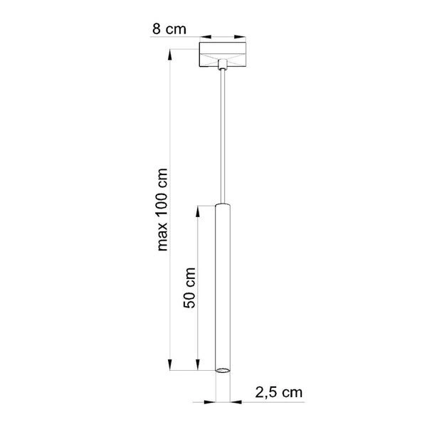 Lampa Wisząca PASTELO 1 Biała Stal, SL.0465