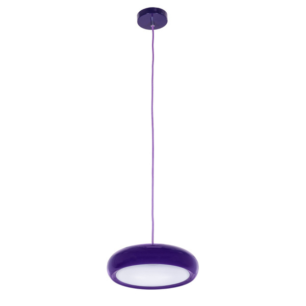 Lampa wisząca Smoke śr. 29,5cm 1W LED barwa ciepła 3000K | fioletowy