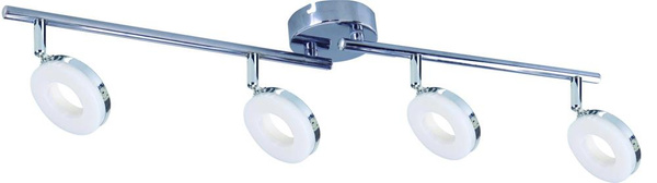 Lampa sufitowa THEMA listwa 4x5W LED, chrom, barwa ciepła 3000K, 94-60792