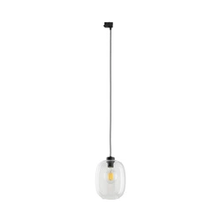 Lampa wisząca do szyny 3F TRACER ELIO TRANSPARENT 1XE27 dług.172cm szer.20cm | Transparentny 10682