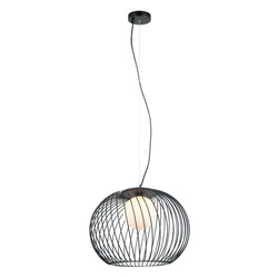 Lampa wisząca CLARISA śr. 43cm E27 | czarny/biały