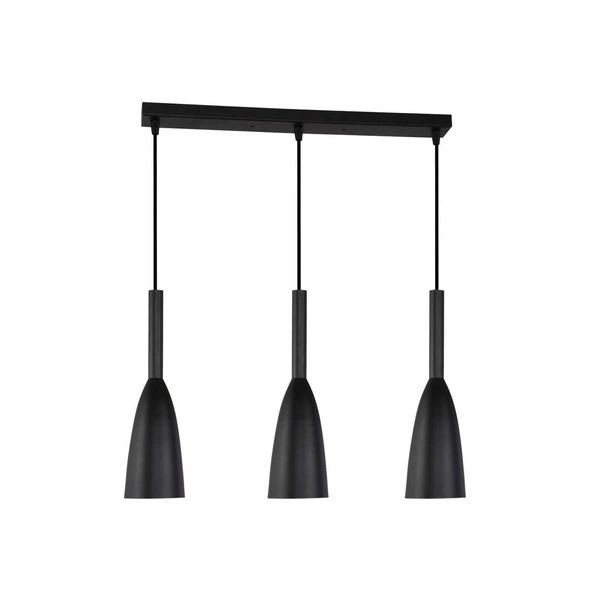 Lampa wisząca SOLIN, czarna, 3x60W E27