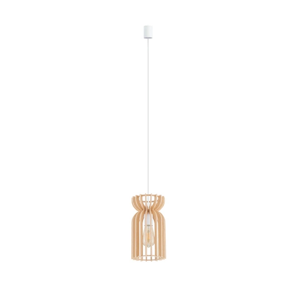 Lampa wisząca KYMI B szer. 16 cm E27 | biały 10571