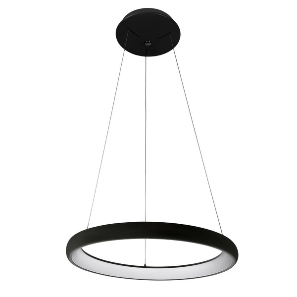 Lampa wisząca Alessia śr. 51cm 40W LED barwa neutralna 4000K | czarny/biały