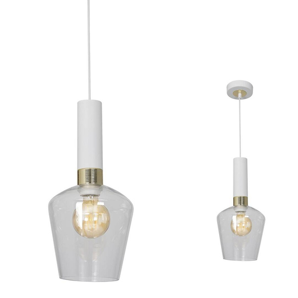 Nowoczesna lampa wisząca ROMA WHITE MLP6487