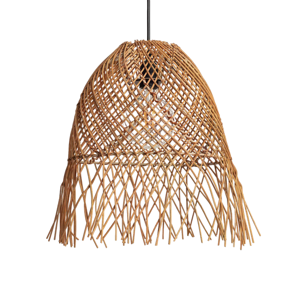 Lampa Wisząca Boho z Rattanu Zewnętrzna Abruzzo Maria 40cm E27