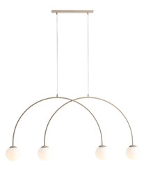 LAMPA WISZĄCA UNA 4 BEIGE S