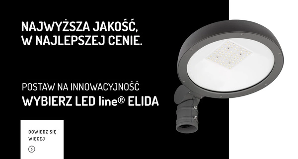 Oprawa uliczna na słupek LED ELIDA 70W 4000K neutralna IP65 | grafitowy