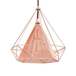 Lampa sufitowa COPPER miedziana siatka 36cm