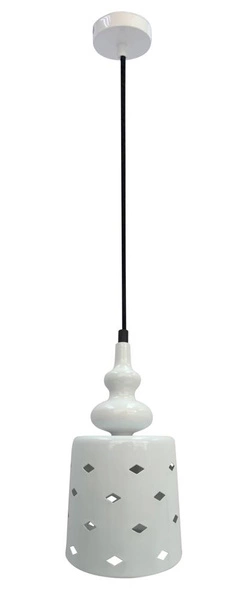 Lampa wisząca HAMP 31-51905 biała 1x60W E27